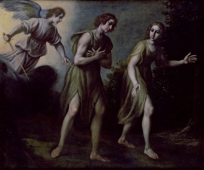 The Expulsion of Adam and Eve from Paradise by Francesco Curradi