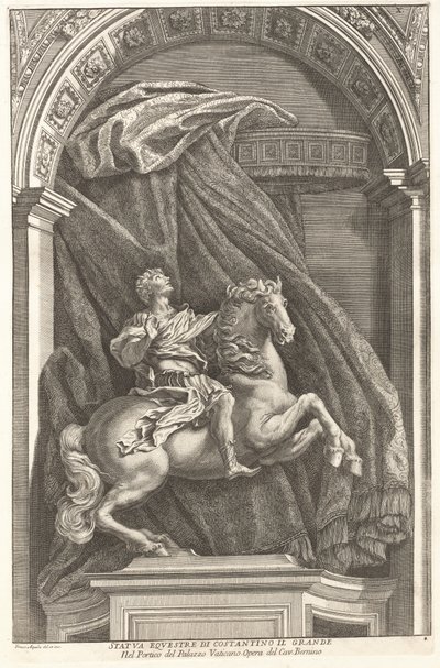 Statue of Constantine by Francesco Faraone Aquila after Gian Lorenzo Bernini