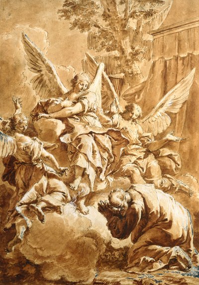 Abraham and the Three Angels by Francesco Fontebasso