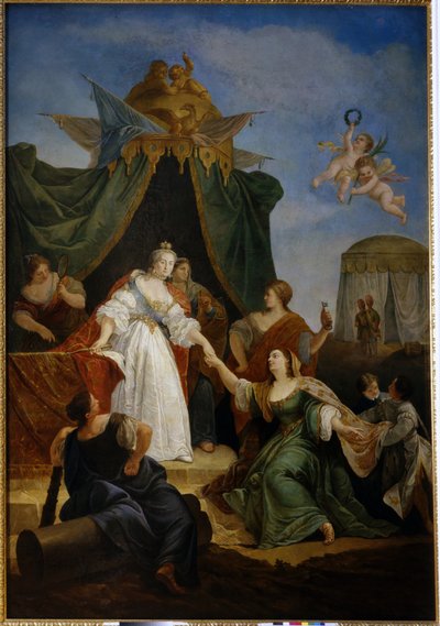 The Accession to the Throne of Catherine II of Russia by Francesco Fontebasso