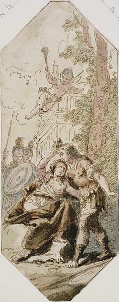Rinaldo and Armida by Francesco Fontebasso
