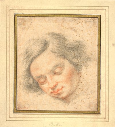 The Head of a Young Man with Closed Eyes by Francesco Furini