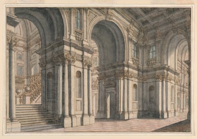 Stage Design: Palace Interior by Francesco Galli Bibiena