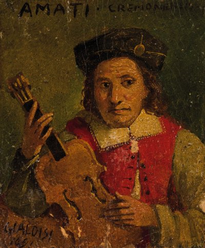 Portrait of Nicola Amati by Francesco Gialdisi
