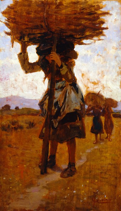 Female Loggers from San Rossore (Study) by Francesco Gioli