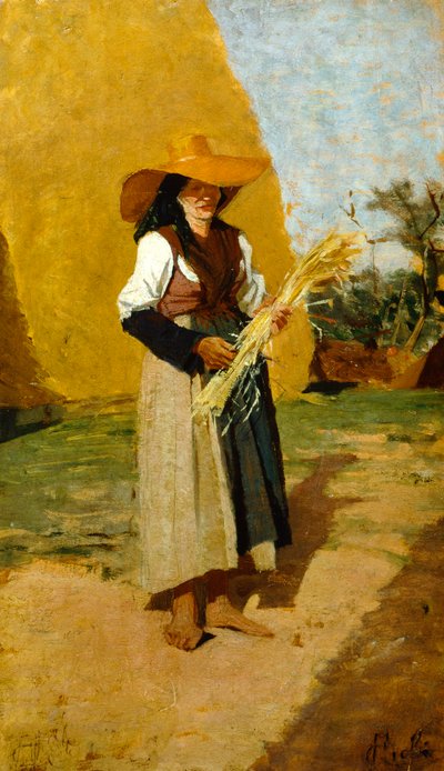 Study for Gleaner (Female Fieldhand) by Francesco Gioli