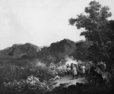 The Battle of Lens, against the Spanish army, 20 August 1648 by Francesco Giuseppe Casanova