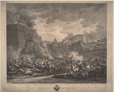 The Siege of the Fortress Ochakov on December 1788 by Francesco Giuseppe Casanova