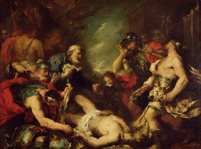 Alexander the Great Before the Corpse of Darius III, 330 BC by Francesco Guardi