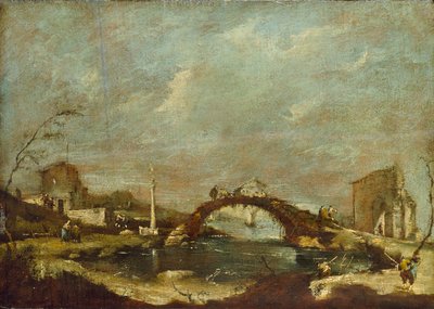 Capriccio Landscape by Francesco Guardi