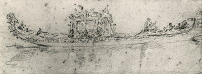 Gondola reserved for ambassadors by Francesco Guardi