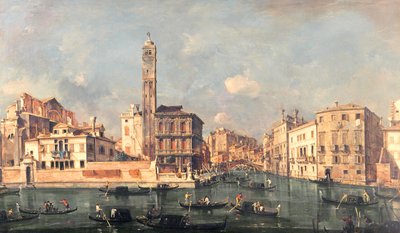 Grand Canal: San Geremia and the Entrance to the Canneregio by Francesco Guardi