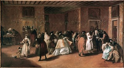 The Private Room of the Giustinian Palace in Venice by Francesco Guardi