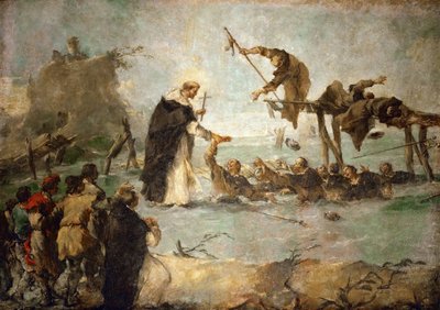 The Miracle of a Dominican Saint by Francesco Guardi