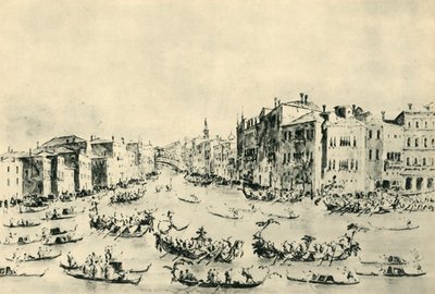 Regatta on the Grand Canal, Venice by Francesco Guardi