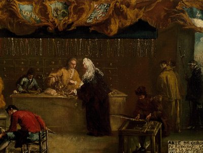 Signboard of Guild of Coroneri, By Francesco Guardi by Francesco Guardi