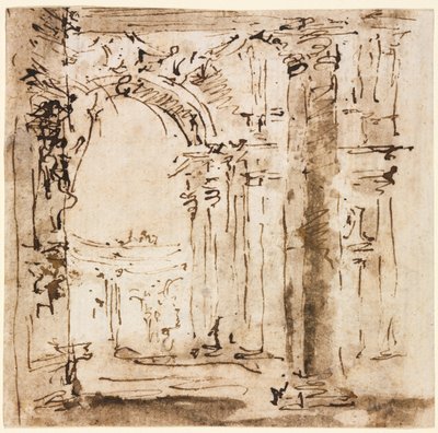 Sketch of the Labyrinth of the Villa Pisani by Francesco Guardi