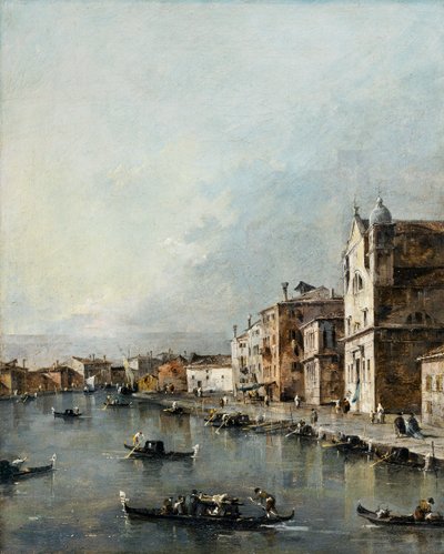 The Church of Santa Lucia on the Grand Canal, Venice by Francesco Guardi