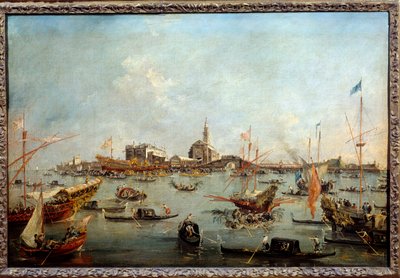 The Doge on the Bucentaurus in San Nicolo in Venice on Ascension Day by Francesco Guardi