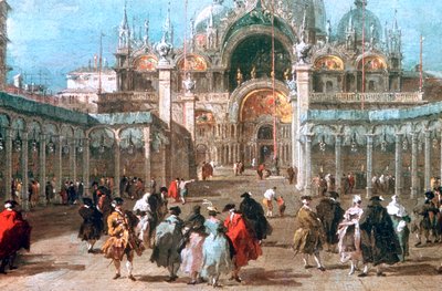 The Feast of Ascension in the Piazza San Marco by Francesco Guardi