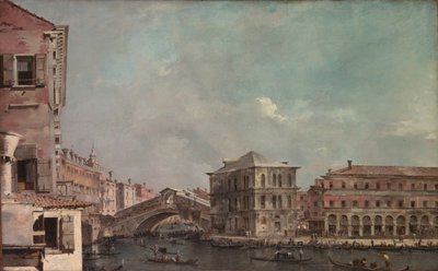 The Grand Canal above the Rialto by Francesco Guardi