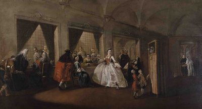 The Parlor of the Nuns at San Zaccaria by Francesco Guardi