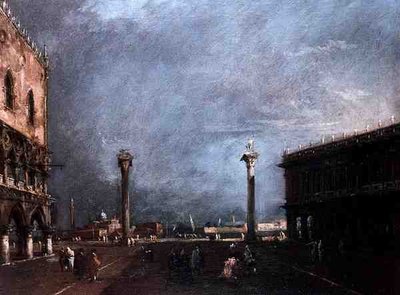 The Piazzetta di San Marco in Venice by Francesco Guardi