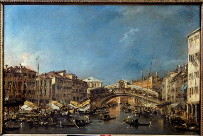 The Rialto Bridge in Venice by Francesco Guardi