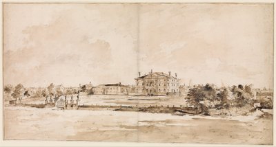 The Villa Loredan, near Treviso by Francesco Guardi