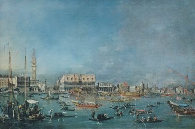 The Departure of the Bucintoro by Francesco Guardi