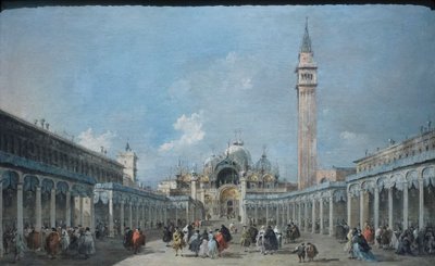 The Feast of the Ascension in the Piazza San Marco by Francesco Guardi