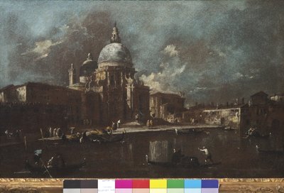 View of the Church of Santa Maria della Salute by Francesco Guardi