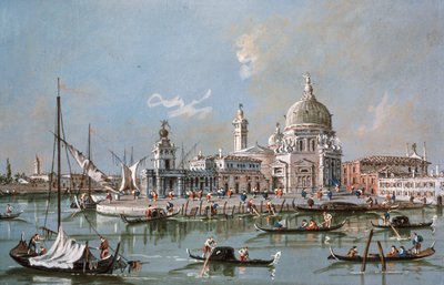 View of the Santa Maria della Salute Church, 18th century by Francesco Guardi