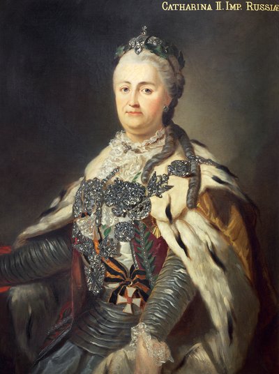Portrait of Catherine II, also known as Catherine the Great by Francesco Guerini