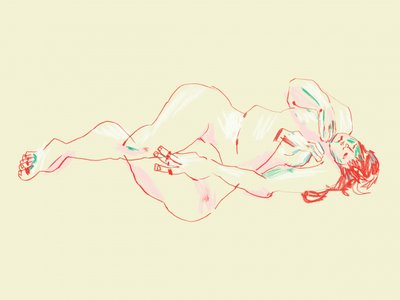Calm Reclining Figure by Francesco Gulina