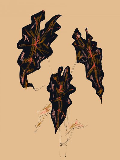 Dark Botanical Leaves by Francesco Gulina