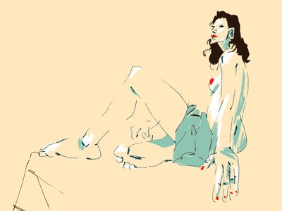 Elegant Nude Sketch by Francesco Gulina