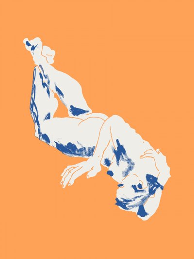 Floating Abstract Nude by Francesco Gulina