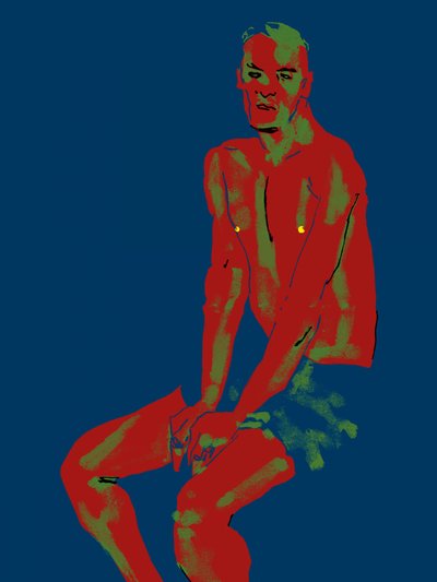 Pop Art Male Figure by Francesco Gulina