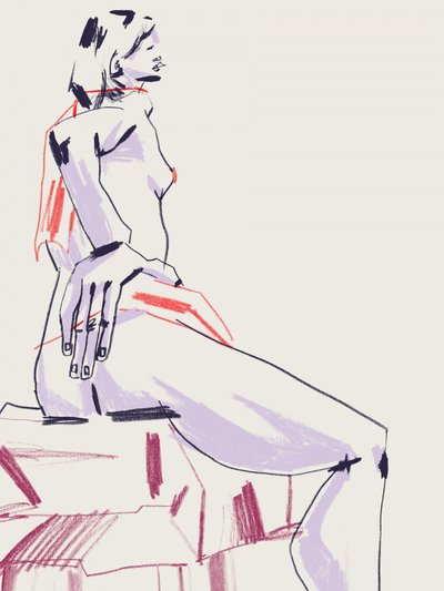 Quiet Nude Study by Francesco Gulina