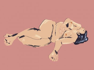 Serene Woman Resting by Francesco Gulina