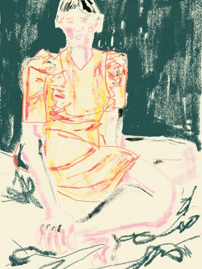 Woman in Yellow Dress by Francesco Gulina