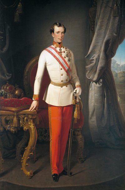 Portrait of Emperor of Austria Franz Joseph I by Francesco Hayez