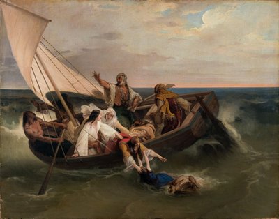 Boat with Greek Fugitives, 1834 by Francesco Hayez