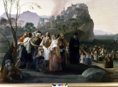The Refugees of Parga (1826 - 1831) by Francesco Hayez