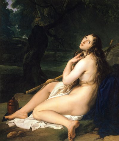 Penitent Saint Mary Magdalene by Francesco Hayez
