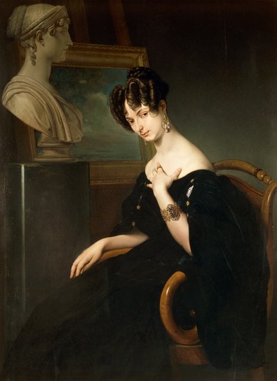 Portrait of Cristina Trivulzio Belgiojoso by Francesco Hayez