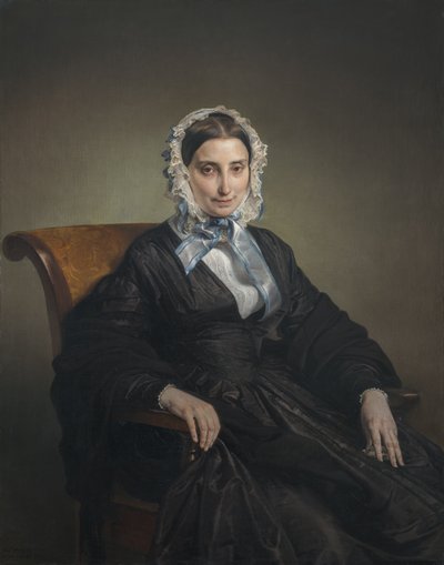 Portrait of Teresa Manzoni Borri Stampa by Francesco Hayez