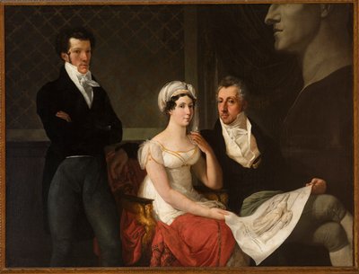 Portrait of the Cicognara Family, with the Bust of Antonio Canova by Francesco Hayez