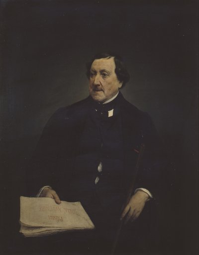Portrait of the Composer Gioachino Antonio Rossini by Francesco Hayez